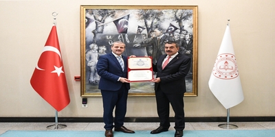 Rektörümüz Prof. Dr. Musa Yıldız, Milli Eğitim Bakanı Prof. Dr. Yusuf Tekin’i Ziyaret Etti