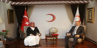 Rektörümüz Prof. Dr. Musa Yıldız, Kızılay Başkanı Prof. Dr. Fatma Meriç Yılmaz'ı Ziyaret Etti