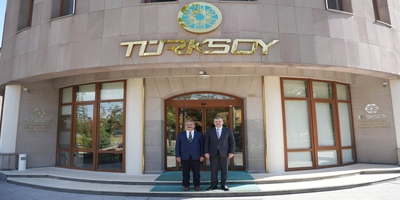 Rektörümüz Prof. Dr. Musa Yıldız, TÜRKSOY Genel Sekreter Yardımcısı Sayit Yusuf'u Ziyaret Etti