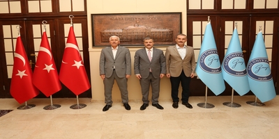 Orman Genel Müdürlüğü Teftiş Kurulu Başkanı Ahmet Ceylan, Rektörümüz Prof. Dr. Musa Yıldız’ı Ziyaret Etti