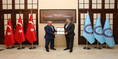 Artvin Çoruh Üniversitesi Rektörü Prof. Dr. Mustafa Sıtkı Bilgin, Rektörümüz Prof. Dr. Musa Yıldız’ı Ziyaret Etti