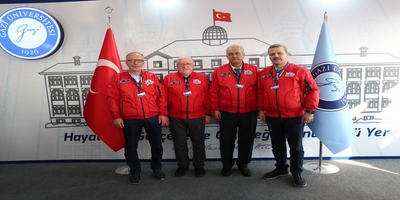 ODTÜ, Samsun ve Bartın Üniversiteleri Rektörleri TEKNOFEST’te Üniversitemiz Standını Ziyaret Etti