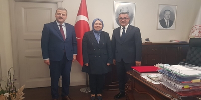 Rektörümüz Prof. Dr. Musa Yıldız, Milli Eğitim Bakan Yardımcısı Doç. Dr. Celile Eren Ökten’i Ziyaret Etti