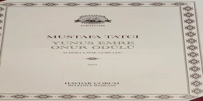 Üniversitemiz Dr. Öğr. Üyesi Mustafa Tatcı “Yunus Emre Onur Ödülü”ne Layık Görüldü