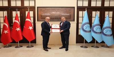 Milli Savunma Bakan Yardımcısı Dr. Celal Sami Tüfekci, Rektörümüz Prof. Dr. Musa Yıldız’ı Ziyaret Etti