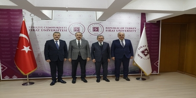 Rektörümüz Prof. Dr. Musa Yıldız, Fırat Üniversitesi Rektörü Prof. Dr. Fahrettin Göktaş’ı Ziyaret Etti