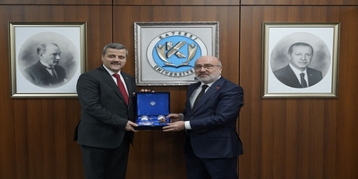 Rektörümüz Prof. Dr. Musa Yıldız, Kayseri Üniversitesi Rektörü Prof. Dr. Kurtuluş Karamustafa’yı Ziyaret Etti