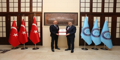 Balkan Vakfı Başkanı Hıfzı Kuruşa, Rektörümüz Prof. Dr. Musa Yıldız’ı Ziyaret Etti