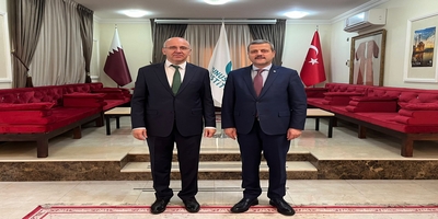 Rektörümüz Prof. Dr. Musa Yıldız, Katar Doha Yunus Emre Enstitüsü Müdürü Prof. Dr. Ahmet Uysal’ı Ziyaret Etti