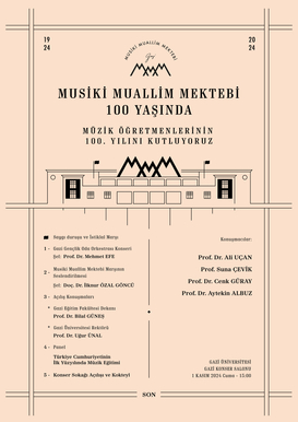 Musiki Muallim Mektebi 100 Yaşında