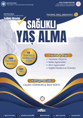 Toplumsal Katkı Seminerleri 9: Sağlıklı Yaş Alma