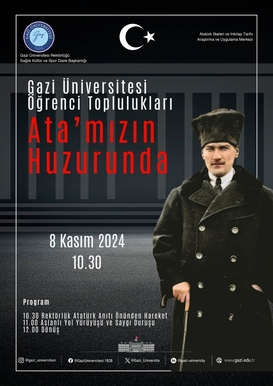 Gazi Üniversitesi Öğrenci Toplulukları Ata'mızın Huzurunda