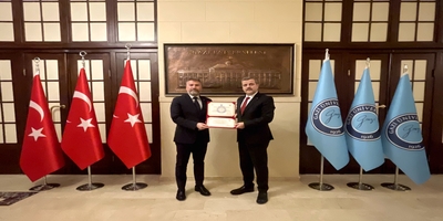 Talim ve Terbiye Kurulu Başkanı Prof. Dr. Cihad Demirli, Rektörümüz Prof. Dr. Musa Yıldız’ı Ziyaret Etti