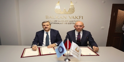 Üniversitemiz ile Balkan Ülkeleri Kültürel Araştırmalar ve Eğitim Vakfı Arasında İş Birliği Protokolü İmzalandı