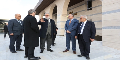 Ankara İl Müftüsü Dr. Hasan Çınar, Teknoloji Fakültesi Kampüsündeki Hoca Ahmet Yesevi Camiisinde İncelemelerde Bulundu