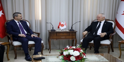 KKTC Meclis Başkanı Zorlu Töre, Rektörümüz Prof. Dr. Musa Yıldız'ı Kabul Etti