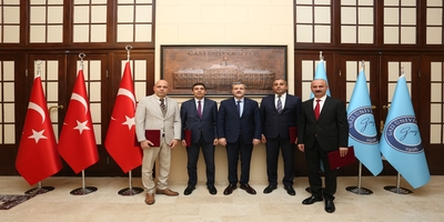 Azerbaycan Mingeçevir Devlet Üniversitesi Heyeti Rektörümüz Prof. Dr. Musa Yıldız’ı Ziyaret Etti