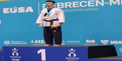 Spor Bilimleri Fakültesi Öğrencisi Muhammed Emir Yılmaz Altın ve Gümüş Madalya Kazandı