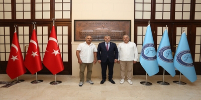 Gazi Üniversitesi GOSUAM Müdürü Prof. Dr. Muhsin Hazar, Rektörümüz Prof. Dr. Musa Yıldız’ı Ziyaret Etti