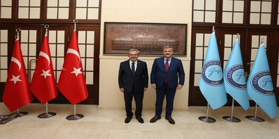 Ankara Üniversitesi Rektörü Prof. Dr. Necdet Ünüvar, Rektörümüz Prof. Dr. Musa Yıldız’ı Ziyaret Etti