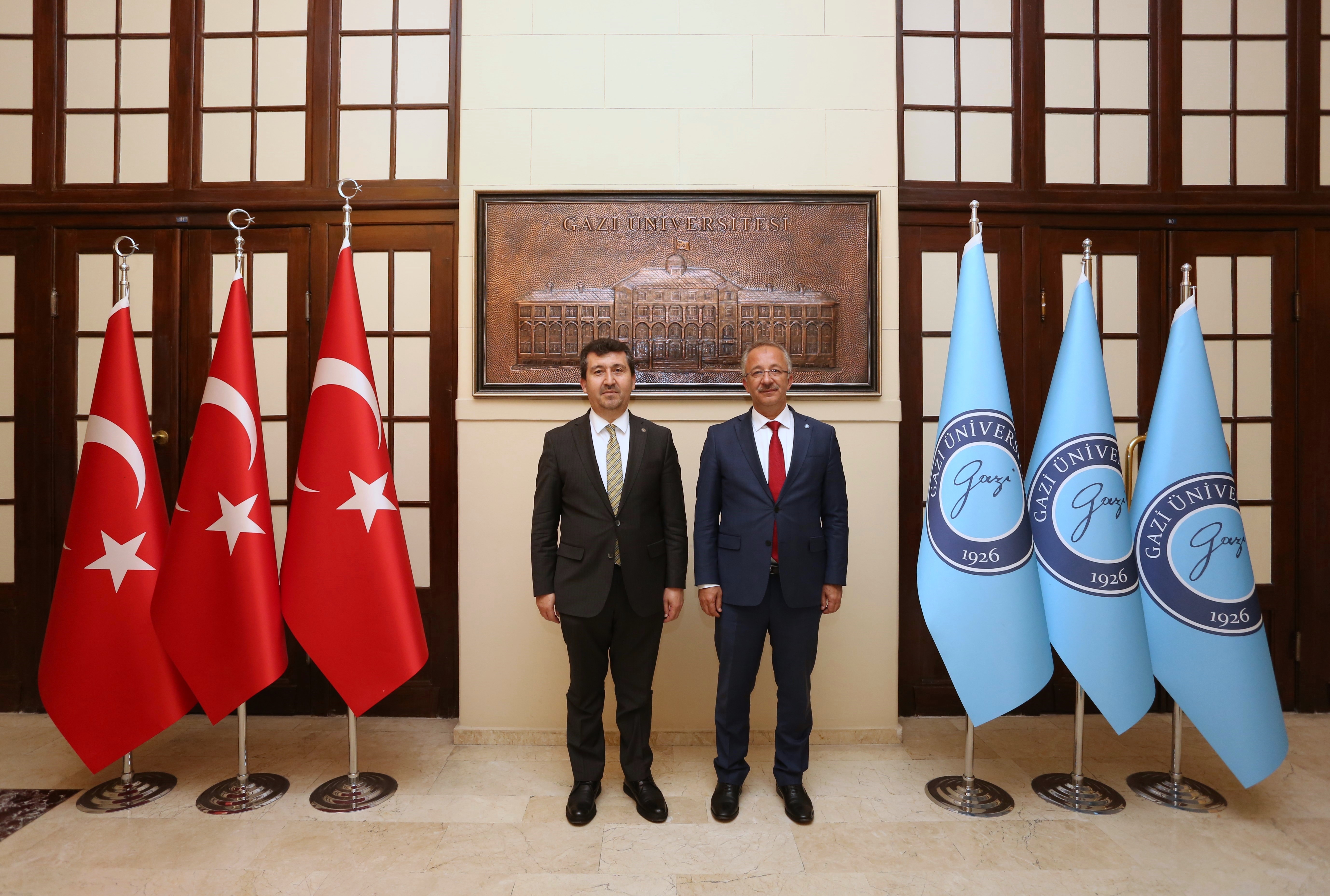 Ankara Sosyal Bilimler Üniversitesi Rektörü Prof. Dr. Musa Kazım Arıcan Rektörümüz Prof. Dr. Uğur Ünal’ı Ziyaret Etti-1