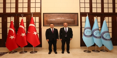 Kastamonu Üniversitesi Rektörü Prof. Dr. Ahmet Hamdi Topal, Rektörümüz Prof. Dr. Uğur Ünal'ı Ziyaret Etti