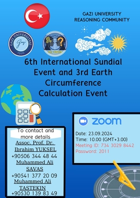 6th International Sundial Event and 3rd Earth Circumference Calculation Event