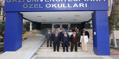 Rektörümüz Prof. Dr. Uğur Ünal, Gazi Üniversitesi Vakfı Özel Okullarını Ziyaret Etti