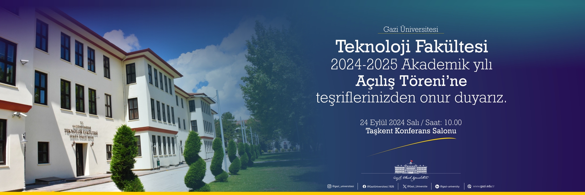 teknoloji fakültesi açılış