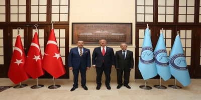 Türkmeneli İşbirliği ve Kültür Vakfı Başkanı Dr. Turhan Ketene, Rektörümüz Prof. Dr. Uğur Ünal'ı Ziyaret Etti