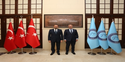 Türkiye Ulusal Ajansı Başkanı İlker Astarcı, Rektörümüz Prof. Dr. Uğur Ünal'ı Ziyaret Etti