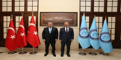 Büyük Birlik Partisi Genel Başkanı Mustafa Destici, Rektörümüz Prof. Dr. Uğur Ünal'ı Ziyaret Etti