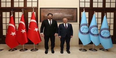 President of the Wrestling Federation Taha Akgül Visited Rector Prof. Uğur Ünal