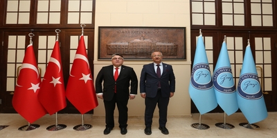 Zonguldak Bülent Ecevit Üniversitesi Rektörü Prof. Dr. İsmail Hakkı Özölçer, Rektörümüz Prof. Dr. Uğur Ünal’ı Ziyaret Etti