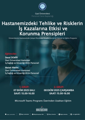 Hastanemizdeki Tehlike ve Risklerin İş Kazalarına Etkisi ve Korunma Prensipleri