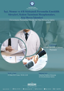 İşçi, Memur ve 4/B Sözleşmeli Personelin Emeklilik Süreçleri, Kıdem Tazminatı Hesaplamaları, Kişi Borcu İşlemleri