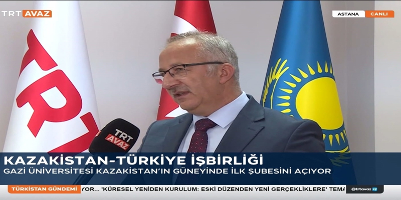 Rektörümüz Prof. Dr. Uğur Ünal, TRT Avaz Kazakistan Temsilciliği'ne Röportaj Verdi