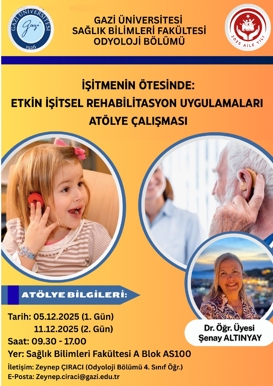 İşitmenin Ötesinde: Etkin İşitsel Rehabilitasyon Uygulamaları Atölye Çalışması