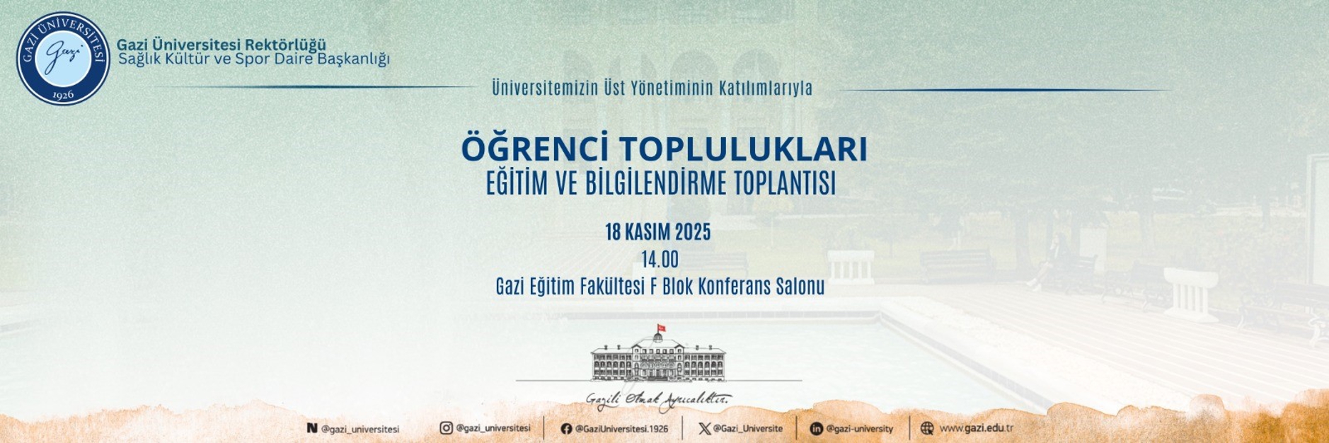 öğrenci toplulukları 18 kasım