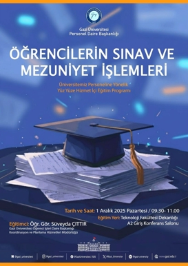 Öğrencilerin Sınav ve Mezuniyet İşlemleri