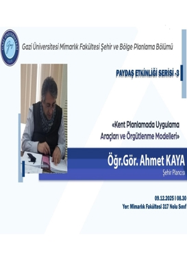 Kent Planlamada Uygulama Araçları ve Örgütlenme Modelleri