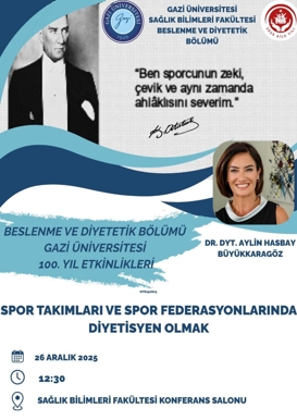 Spor Takımları ve Spor Federasyonlarında Diyetisyen Olmak