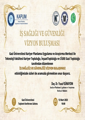 İş Sağlığı ve Güvenliği Vizyon Buluşması