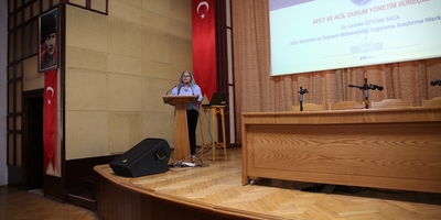 Üniversitemizde "Afet ve Acil Durum Yönetim Süreçleri" Eğitimi Gerçekleştirildi