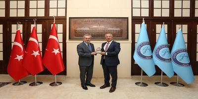 Ankara Üniversitesi Rektörü Prof. Dr. Necdet Ünüvar, Rektörümüz Prof. Dr. Uğur Ünal’ı Ziyaret Etti