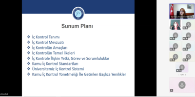 “İç Kontrol Sistemi” Adlı Hizmet İçi Eğitim Programı Düzenlendi