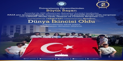 Rektörümüz Prof. Dr. Uğur Ünal, Dünya İkincisi Olan TEKNOFEST Takımımızı Tebrik Etti