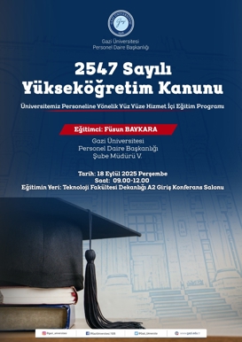2547 Sayılı Yükseköğretim Kanunu