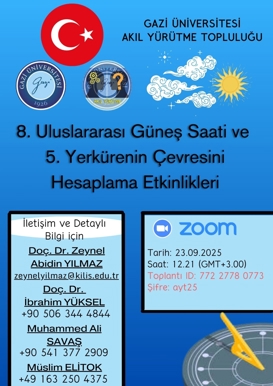 8. Uluslararası Güneş Saati ve 5. Yerkürenin Çevresini Hesaplama Etkinlikleri