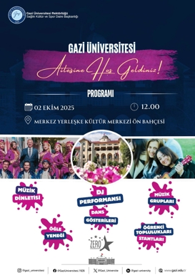 Gazi Üniversitesi Ailesine Hoş Geldiniz
